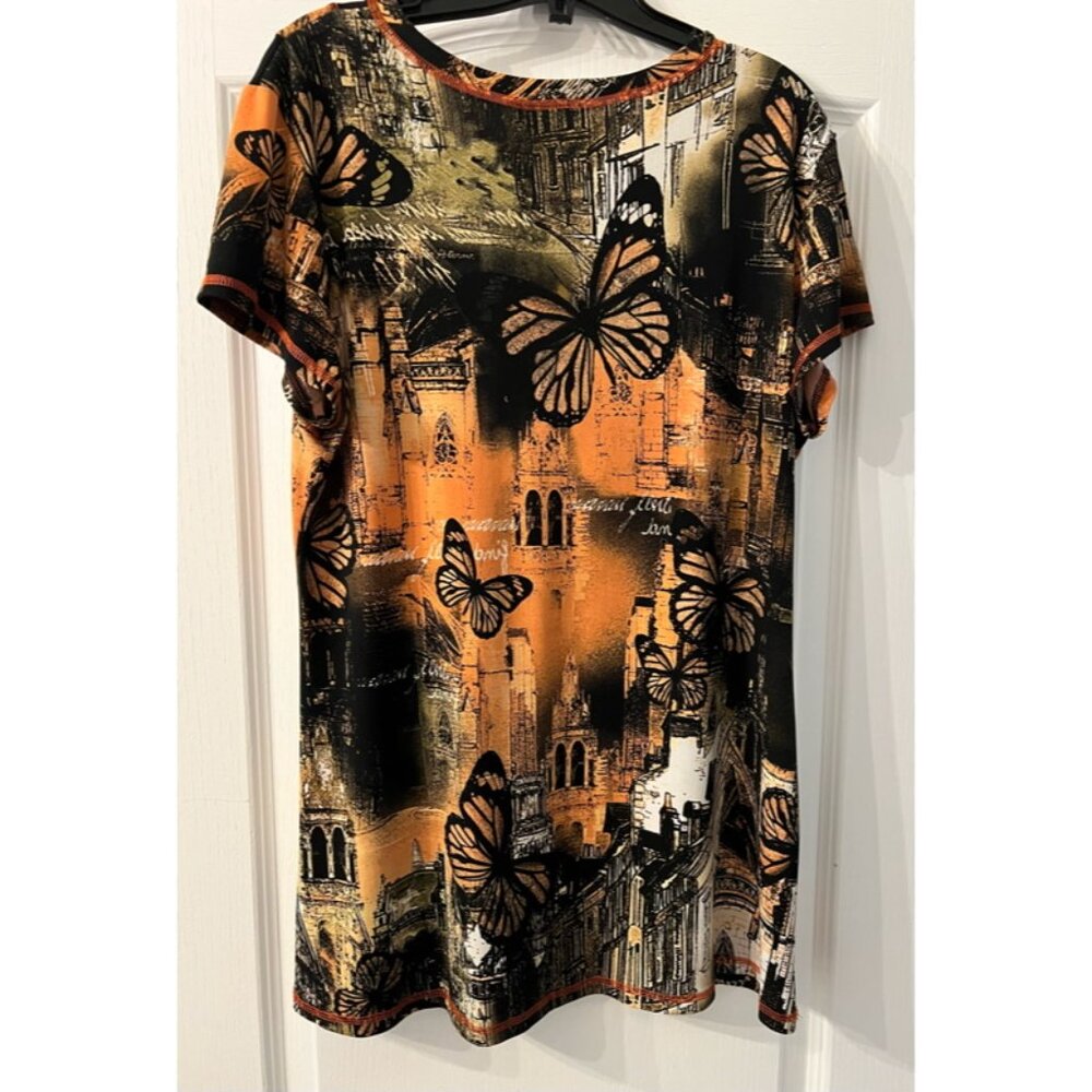 Patterned Tunic Top Ladies M - Picture 5 of 5